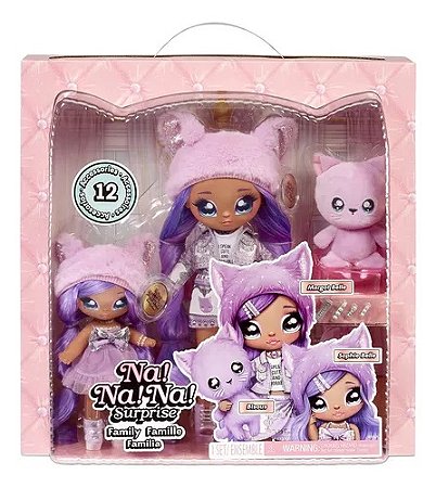 Boneca Surprise Family - Na! Na! Na! Kitty Family - 75962 - M.Shop