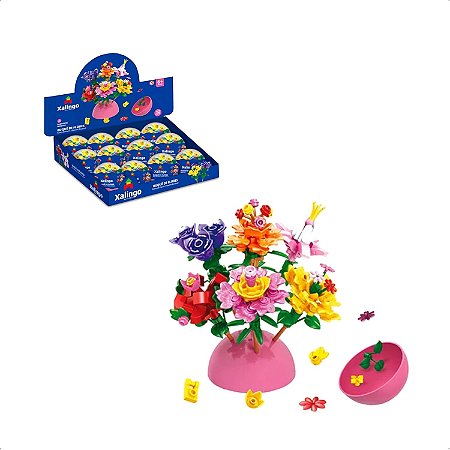 Blocos de Montar  Buquê de Flores - 1 Unidade Sortido - 28498 Xalingo