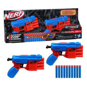 Lancador Nerf Alpha Strike Claw Dual QS-4 - F2468 - Hasbro