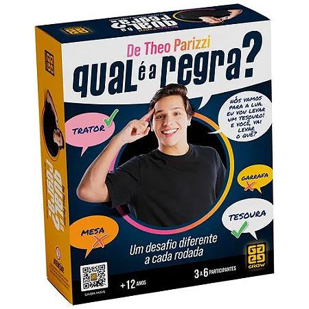 Jogo Qual é a Regra? De Theo Parizzi - 4692 - Grow