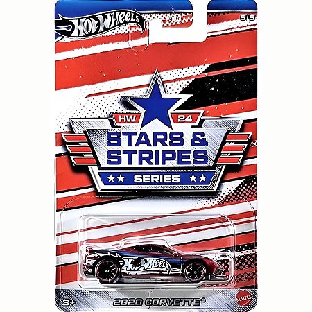 Hot Wheels Stars & Stripes - 2020 Corvette - GRT01/HRW66- Mattel
