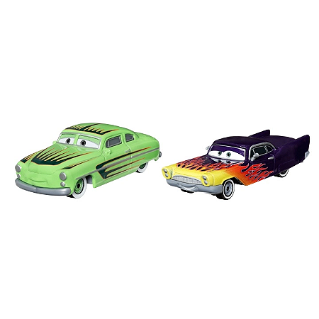 Carros Disney Cars Edwin Kranks e Greta  - DXV99 Mattel