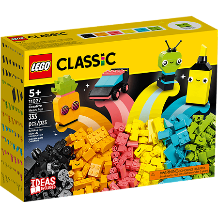 Lego Classic Diversão Néon Criativa 11027 (333 Peças)