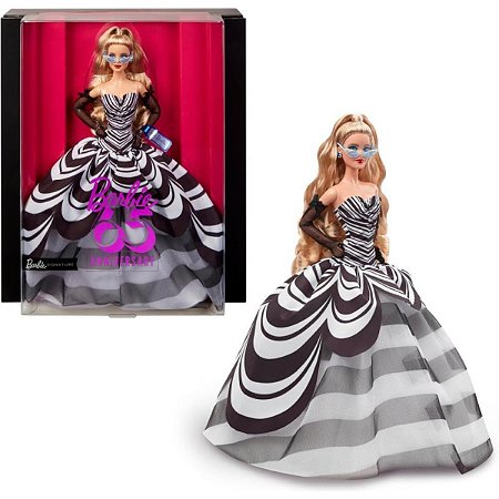 Boneca Barbie Collector Signature 65 Aniversário Loira - HRM58 - Mattel