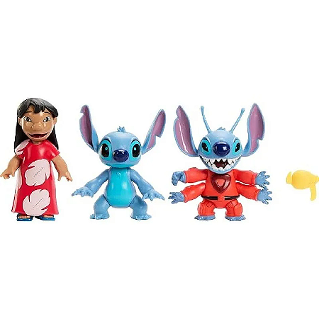Conjunto de Figuras Disney Lilo e Stitch - Storytellers - HMM01  Mattel