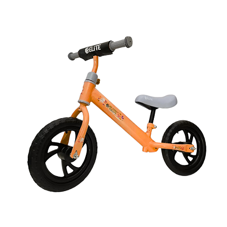Bicicleta De Equilíbrio Sem Pedal Aro 12 Laranja - RJC0060 - Elite