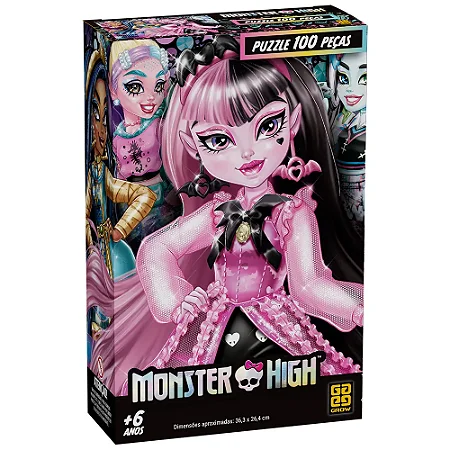 Quebra-cabeça 100 peças Monster High - 4533 - Grow