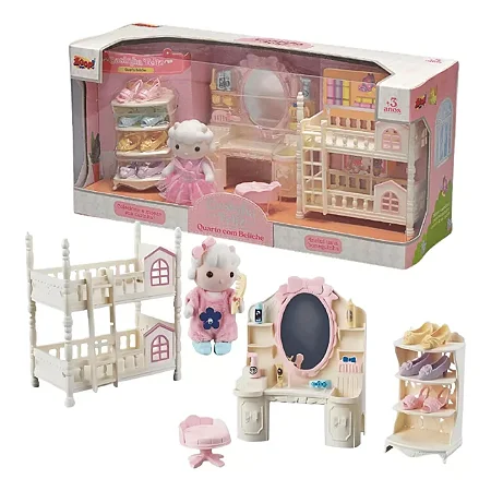 Coleção Casinha Feliz Quarto com Beliche - ZP01239 - Zoop Toys