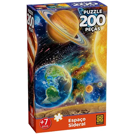 Quebra-cabeça 200 peças Espaço Sideral - 4565 - Grow