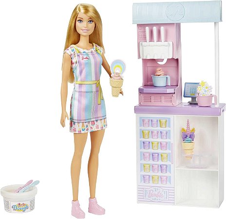 Boneca Barbie Sorveteria - Loira - HCN46 - Mattel