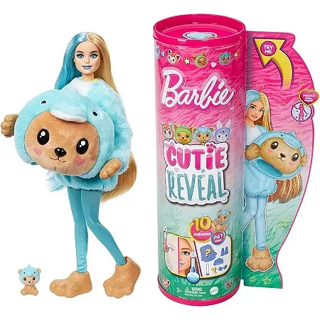 Barbie Cutie Reveal Ursinho Azul - HRK22-HRK25 - Mattel