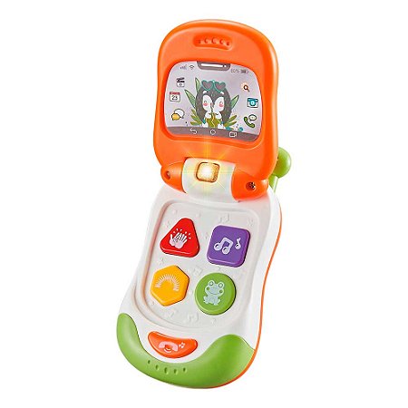 Telefone Celular Flip Baby - DMB6826 - Dm Toys