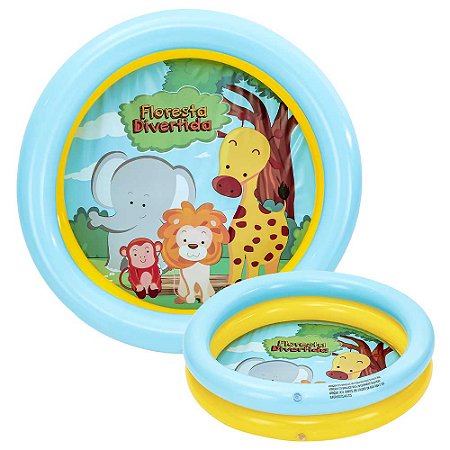 Piscina Inflável Floresta Divertida 21L - DMS7015 - Dm toys