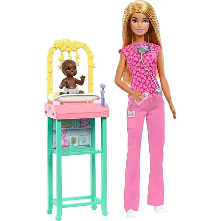 Boneca Barbie Profissões Pediatra - JCR71 - Mattel