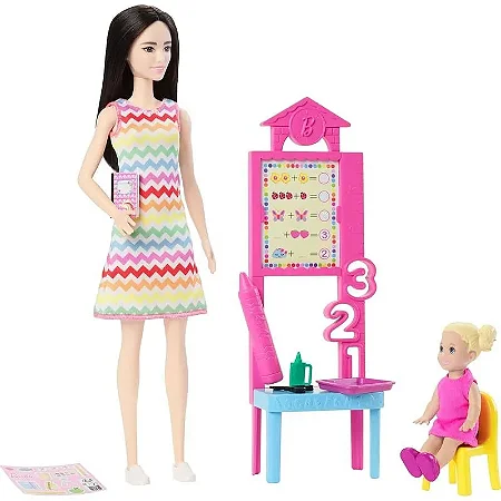 Boneca Barbie Profissões Professora - JCR71/JCR77  - Mattel