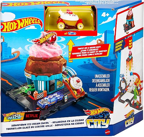 Pista Sorveteria Hot Wheels City - Ice Cream - HDR24/HTN77 - Mattel