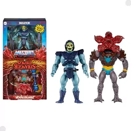 Skeletor e Demogorgon -  Stranger Things X Masters Of The Universe Hvv72 - Mattel