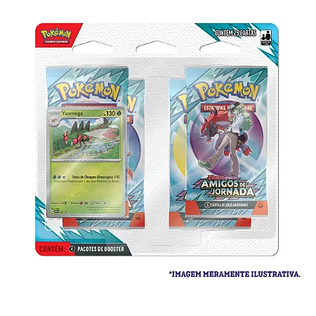 Blister Quádruplo Pokémon Amigos de Jornada - Yanmega 35373