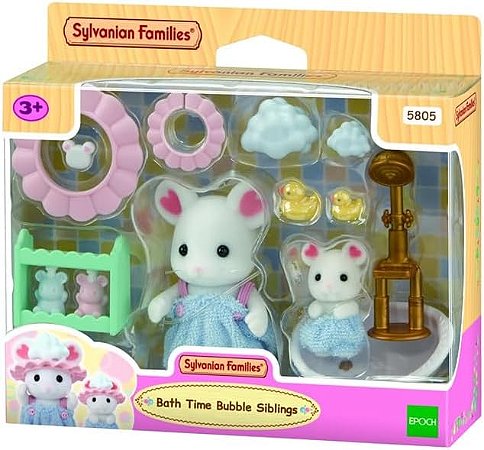 Sylvanian Families Hora Do Banho Irmãos Bolhas 5805 Epoch