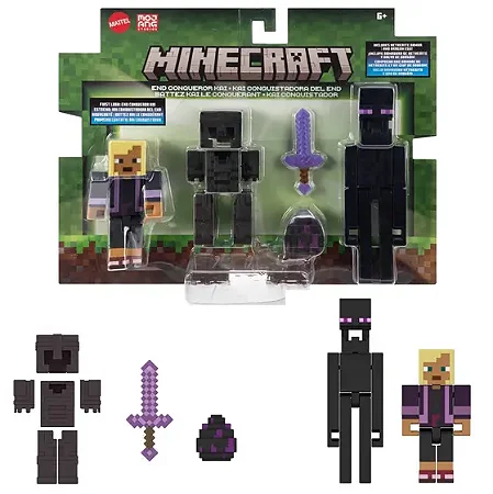 Minecraft Figuras Articuladas - Kai Conquistador - GTT53 - Mattel