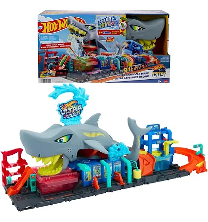 Pista Hot Wheels Lava Rápido Mega Tubarão - HTN82 - Mattel