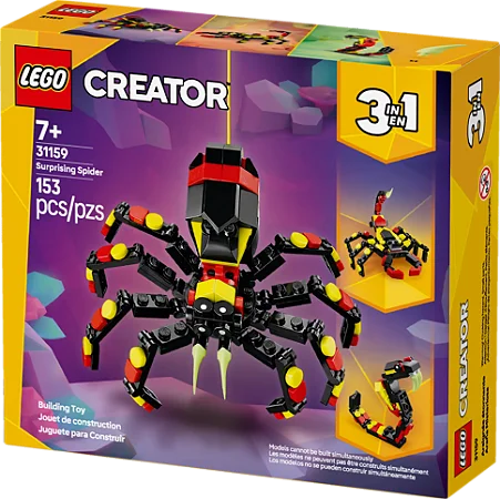 Lego Creator Animais Selvagens Aranha Surpreendente - 31159