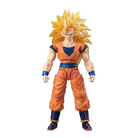 Dragon Ball - Boneco Goku Super Saiyajin 3 Articulado 12Cm - 4739 - Sunny