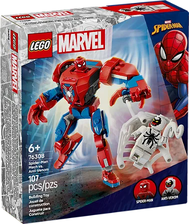 Lego Marvel Homem-Aranha Robô vs. Anti-Venom - 76308