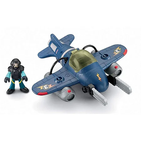 Imaginext Aviões Médios Sky Racer - Super Jato - T5308 Mattel