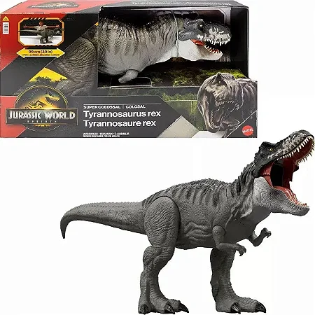 Boneco Jurassic WORLD Super Colossal T-REX - JGB52 - Mattel