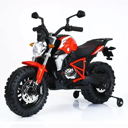 Moto Eletrica com Luz de Led 12V Vermelha - 1093 - Shiny Toys