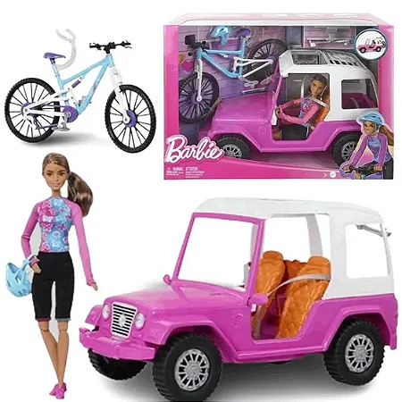 Boneca Barbie Estate Bicicleta de Montanha - HKB06 -Mattel