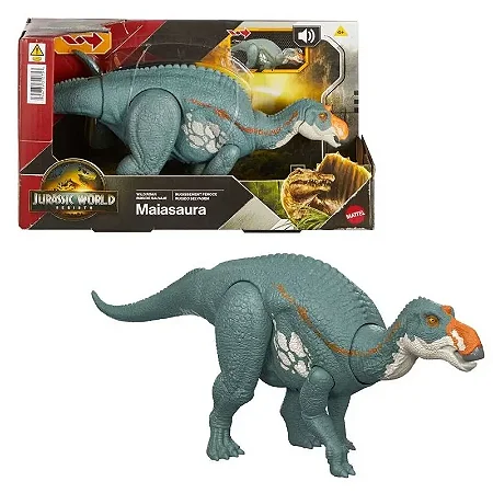 Dinossauro Jurassic World Rebirth Com Som - Maiasaura 30 cm - JGB87 - Mattel