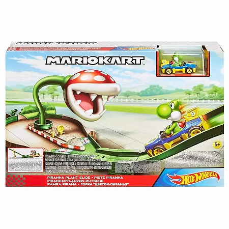 Hot Wheels Pista Mario Kart Planta Piranha Yoshi - GCP26 - Mattel