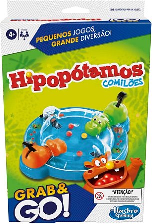 Jogo Grab and Go Hipopótamos Comilões  - F8255 - Hasbro