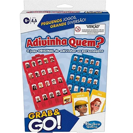 Jogo Adivinha Quem GRAB & GO - F8257 - Hasbro