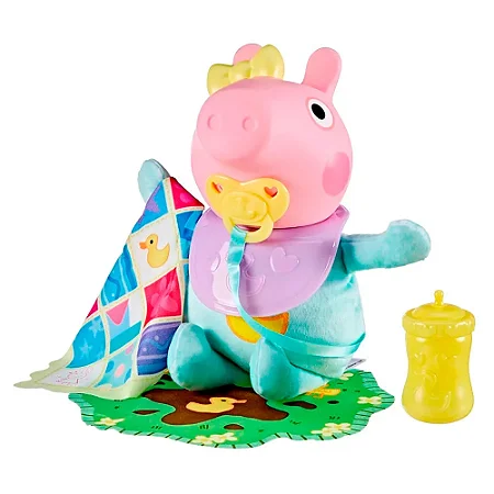 Peppa Pig Boneca Interativa Peppa Evie Pig Quer Colinho - G1637 - Hasbro