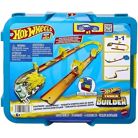 Hot Wheels Track Builder Pista Relampago HNN38 - Mattel