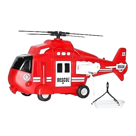 Helicóptero de Bombeiro c/ Som e Luz Express Wheels - BR2231 - Multikids