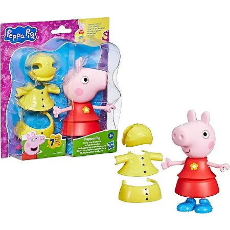 Boneca Peppa Pig Moda para Dias de Chuva - F8859 -Hasbro