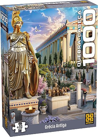 Quebra-cabeça 1000 peças Grécia Antiga - Grow 4985