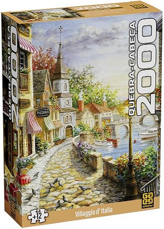 Quebra-Cabeça 2000 peças Villaggio D'Italia - Grow 4925