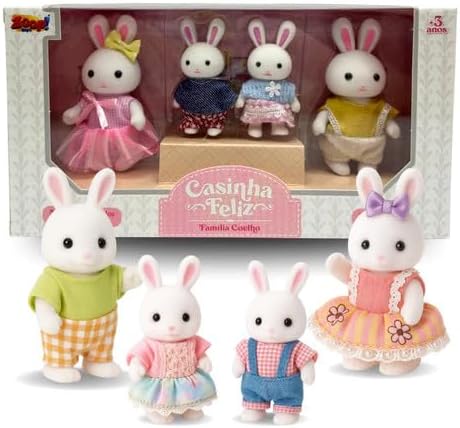 Casinha Feliz Família Coelho - Zoop Toys ZP01377