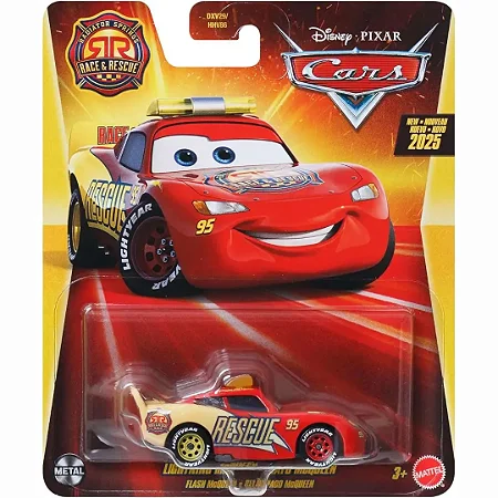 Carros Disney Cars Mcqueen Race & Rescue Mattel - DXV29/JDG59