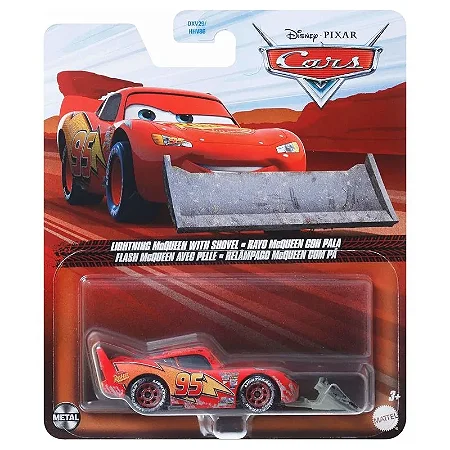 Carros Disney Cars Relâmpago Mcqueen com pá - Mattel DXV29/FNV21