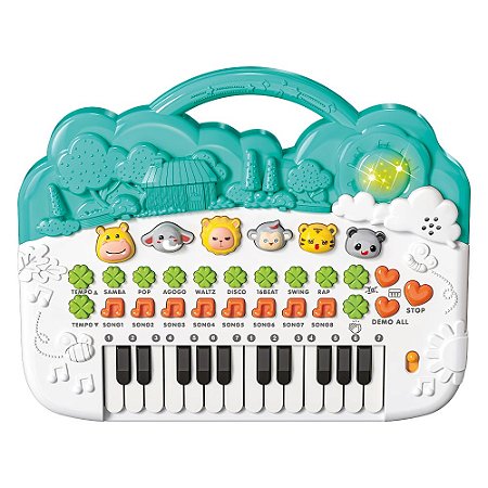 Brinquedo Educativo Musical Teclado Animais - DMT6896 Dm Toys