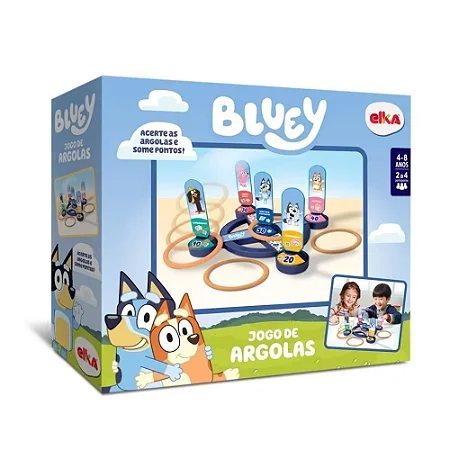 Jogo De Argolas Bluey - 1315 Elka