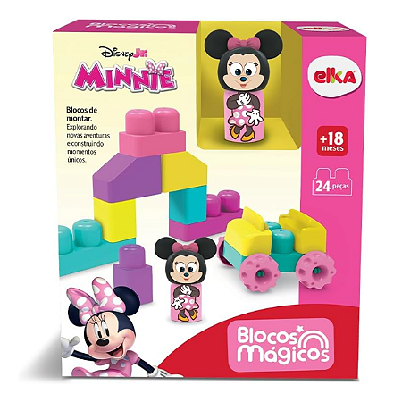 Blocos Mágicos de Montar Disney Minnie - 1306 Elka