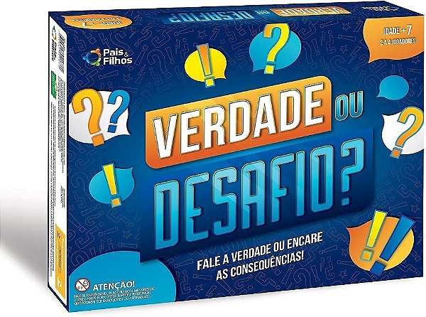 Jogo Tabuleiro Verdade Ou Desafio? - Pais & Filho 2183