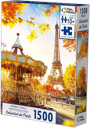 Quebra-Cabeça 1500 Pçs - Carrossel De Paris - Pais & Filhos 792471